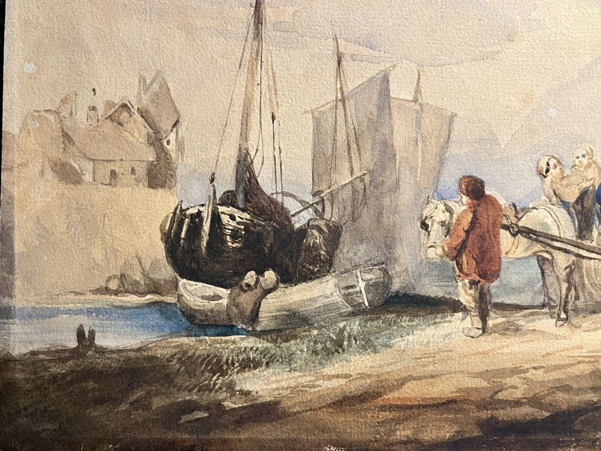 Dipinti: Aquarell mögl. Auguste Delacroix 19. Jh – Usato da Ottikon venduto da san_w99n 5
