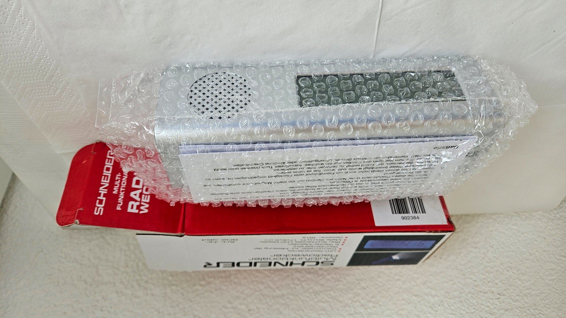 Sveglie: Schneider Radiowecker, neu, multifunktional, silber – Nuovo e nell'imballaggio originale da Gossau ZH venduto da Goes05 4