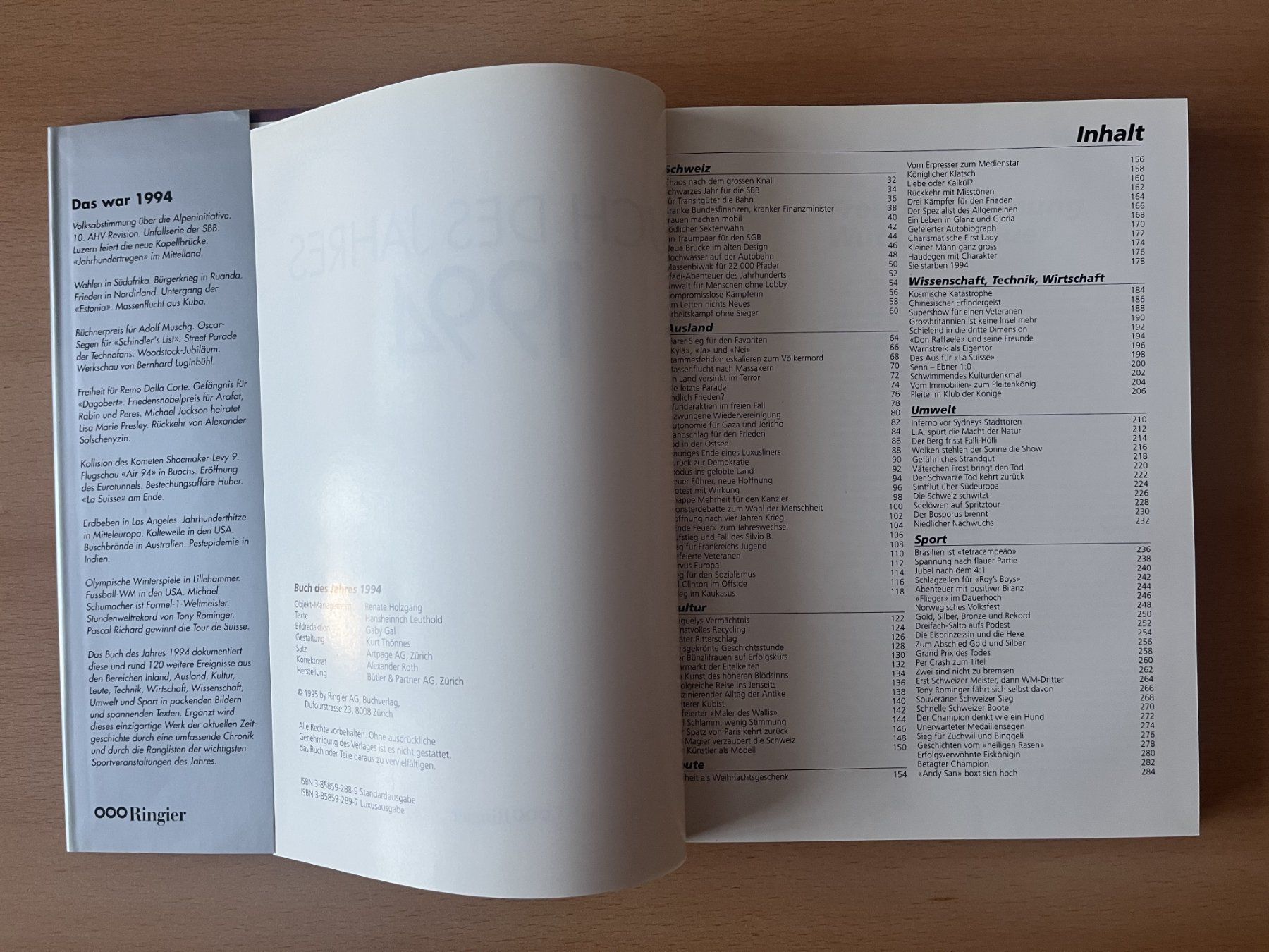 Libri: Buch des Jahres 1994 - Schweizer Illustrierte – Nuovo (secondo la descrizione) da Lausen venduto da Mondeo10628 3