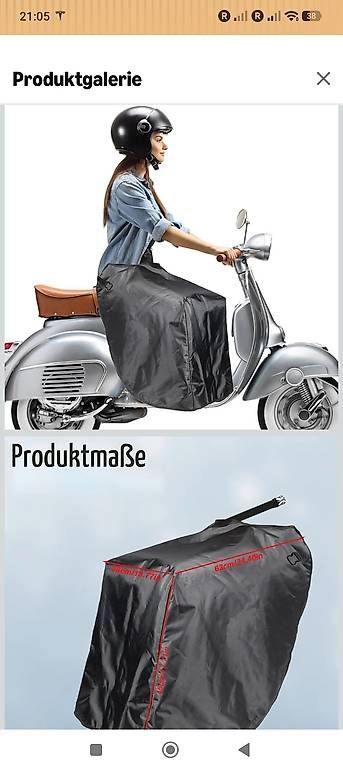 Biancheria da letto: Universal Thermo Beinschutz Roller / Vespa – Usato da Wasterkingen venduto da Flohmarkt-24 3