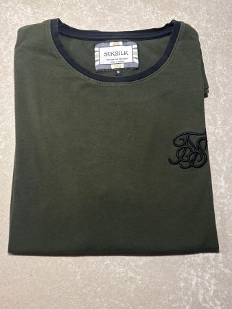 Herren T-Shirt olive von SikSilk Gr. M
