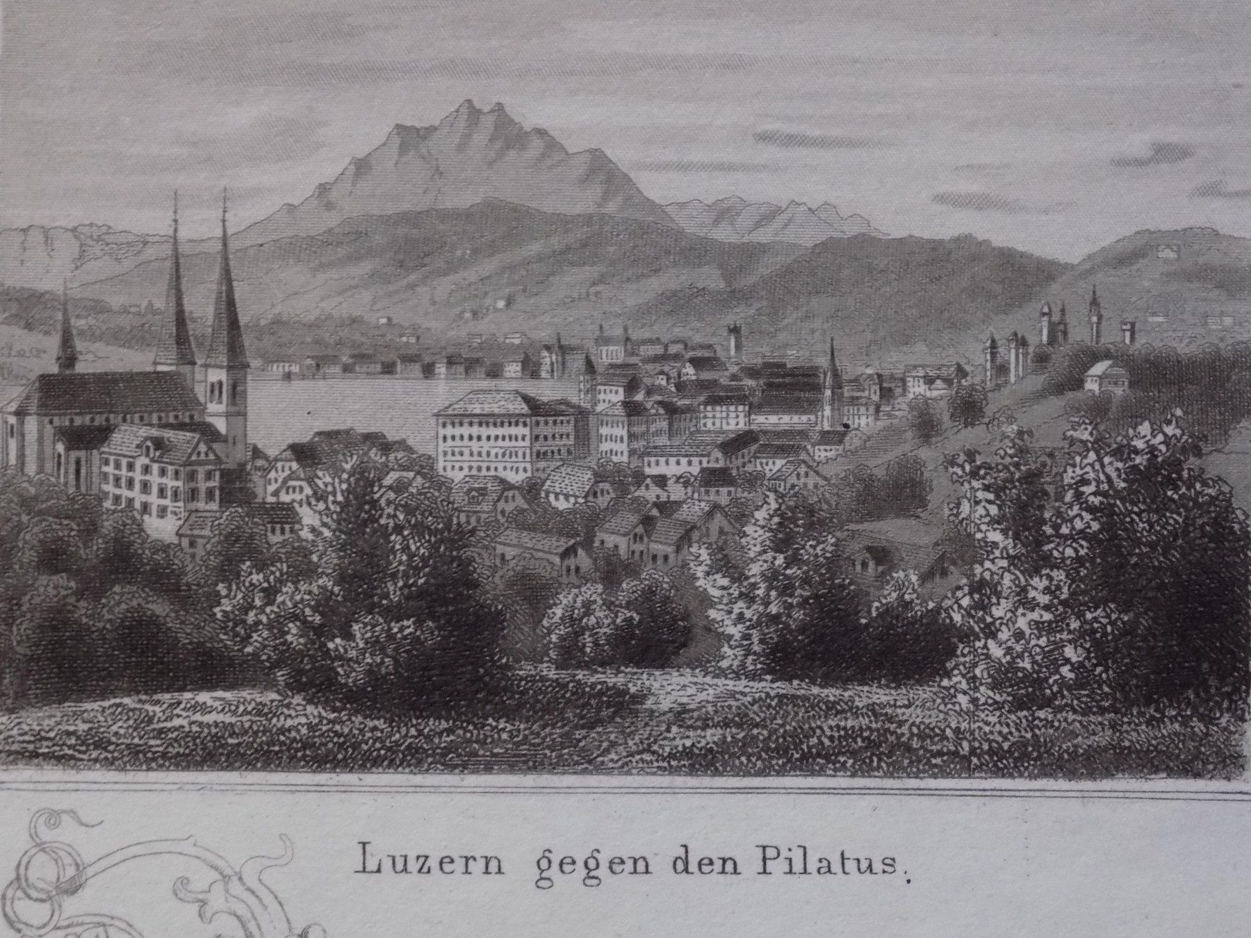 Incisioni: Luzern Souvenirblatt von Ringger – Usato da Risch venduto da Rischli15 4