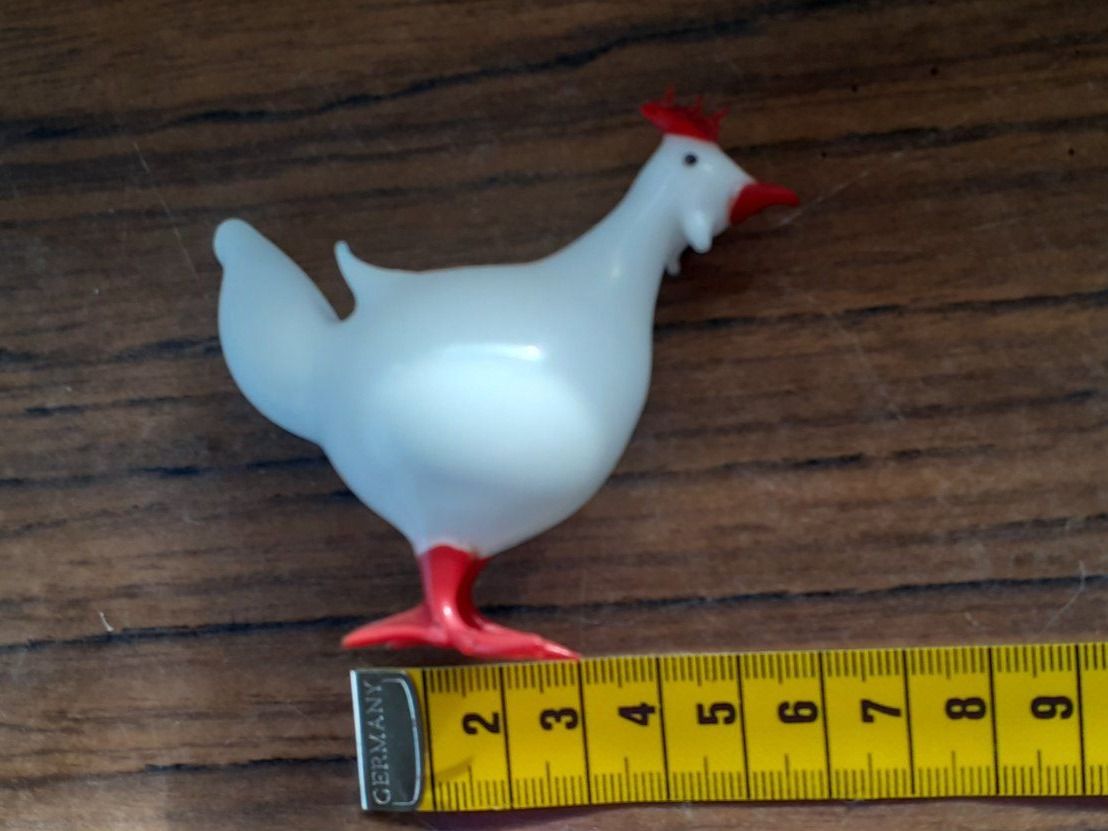 Statuette: Figur Glas Huhn Lauscha – Usato da Mörschwil venduto da antiksalon 3
