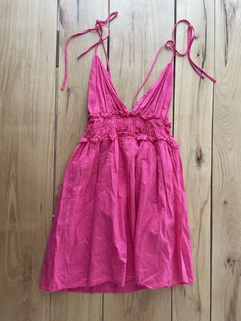 Kleid Zara pink mit Trägern Grösse S