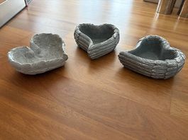 3 Herz Schalen