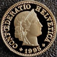 5 Rappen 1995 pp / aus Münzsatz / in einer Münzkapsel