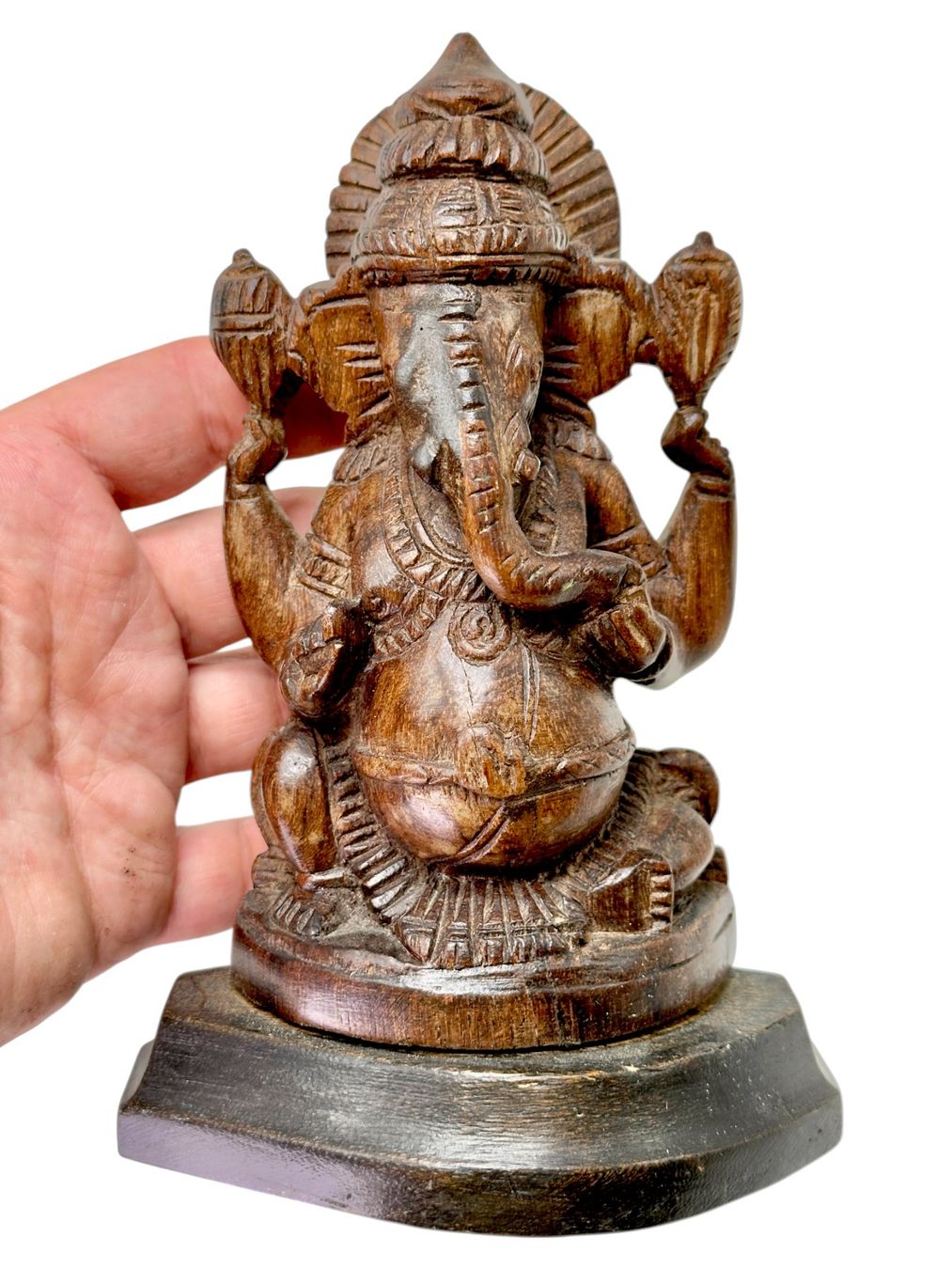Skulpturen & Statuen: Statuette Ganesh sculptée à la main en palissandre – Gebraucht aus Morges von magicle 8