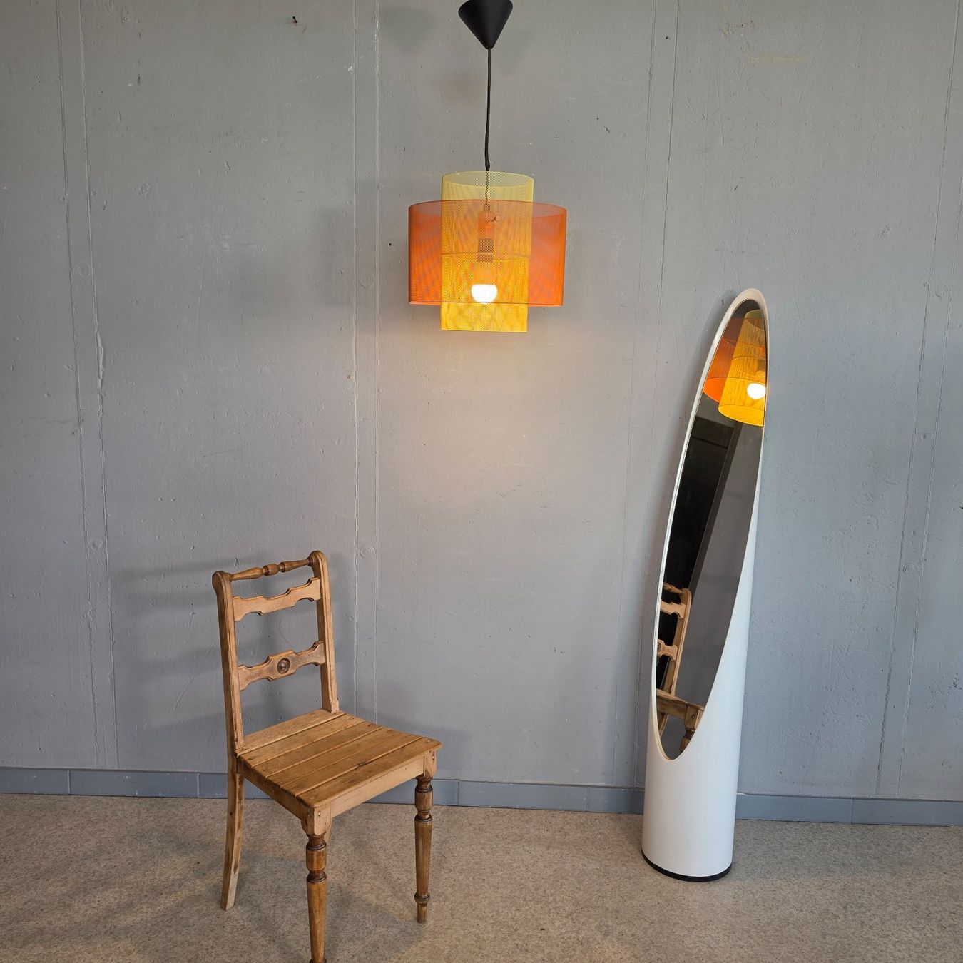 Lampadari & plafoniere: Drahtgitter Designerlampe Hängelampe Deckenleuchte – Usato da Nottwil venduto da Wondewa-Shop 8