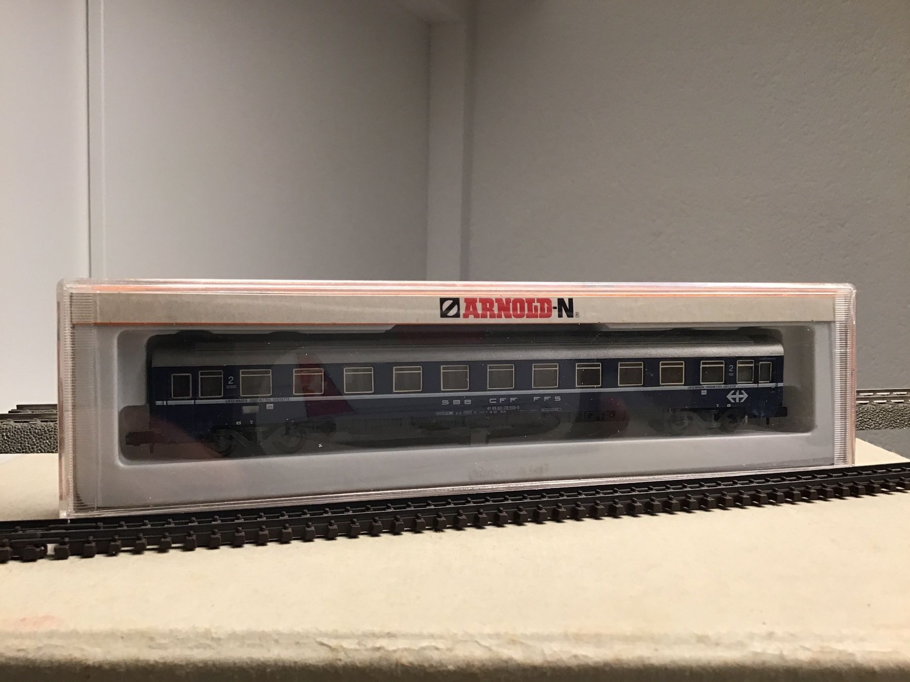 Arnold Modellini di ferrovie: SBB CFF FFS Liegewagen 2. Klasse ARNOLD N – Nuovo (secondo la descrizione) da Männedorf venduto da Modellbau-wyss 3