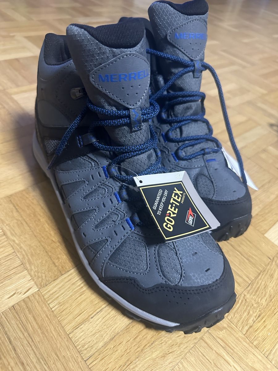 Merrell Scarpe da uomo: Merrell Accentor 3 Sport Mid Goretex, Trekkingsch, grau, 45 – Nuovo e nell'imballaggio originale da Neuchatel venduto da feta_ze 4