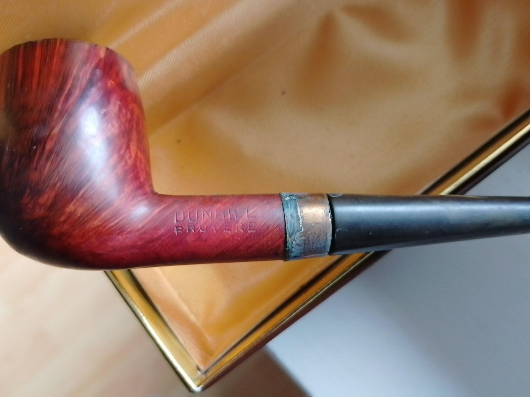 Dunhill Tabakpfeifen & Zubehör: Original Dunhill Pfeife Bruyere mit Silberring & Box! – Gebraucht aus Zürich von 0814 1