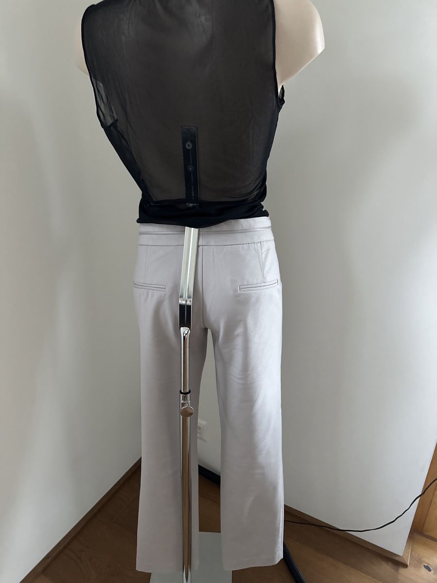 Mango Pantaloni: Elegante Mango Stoffhose hellgrau Gr. 38 – Usato da Chur venduto da Renibe 4