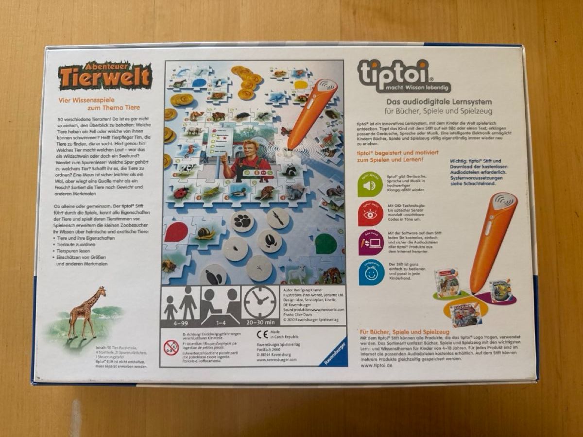 Tiptoi Giochi: Tiptoi Spiel Abenteuer Tierwelt – Usato da Menziken venduto da xirixs 3
