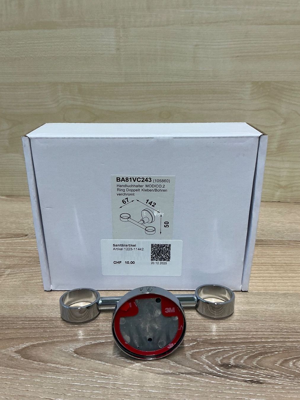 Portasciugamani: Bodenschatz Handtuchhalter Ringform doppelt – Nuovo e nell'imballaggio originale da Zug venduto da Bauteile-Zug 2