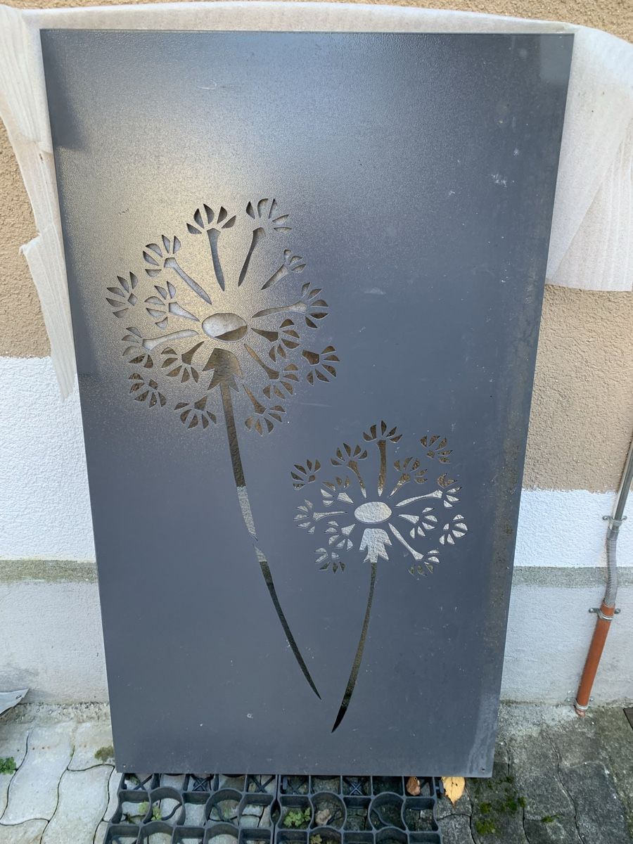 Tutte le decorazioni: Sichtschutz oder sonstiges, Pusteblume in Stahlpl. Geleysert – Nuovo (secondo la descrizione) da Winden venduto da EmilNeu
