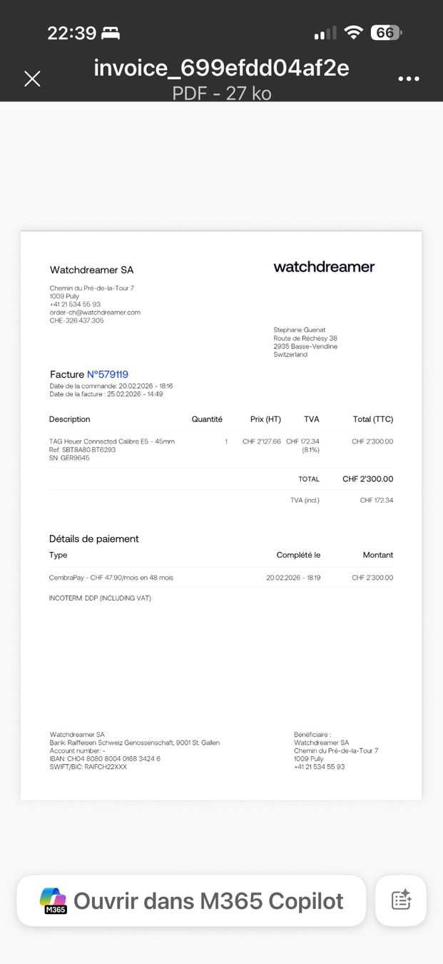 Tag Heuer Smartwatch: Montre  TAG Heuer Modèle connected e5 titane Prix excep... – Gebraucht aus Beurnevésin von casino01 4