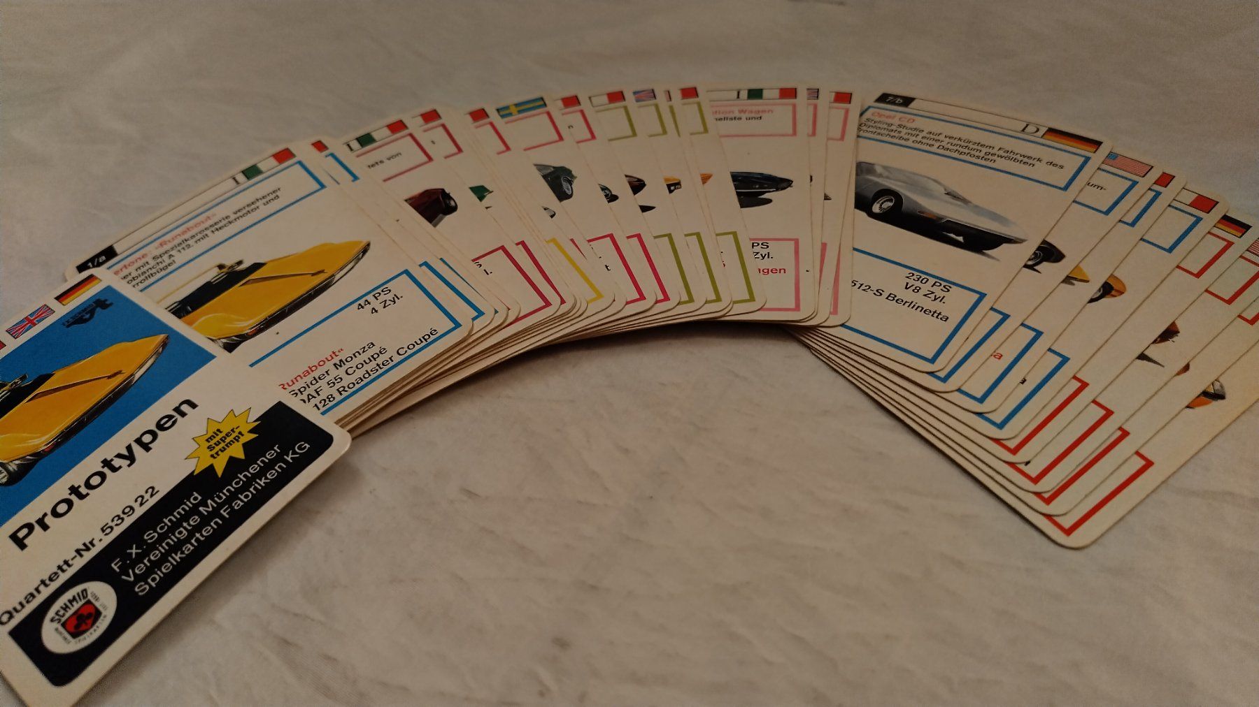 Giochi: Auto Quartett Prototypen / 60er Jahre mit 32 Karten – Usato da Bellach venduto da JingleJerry 9