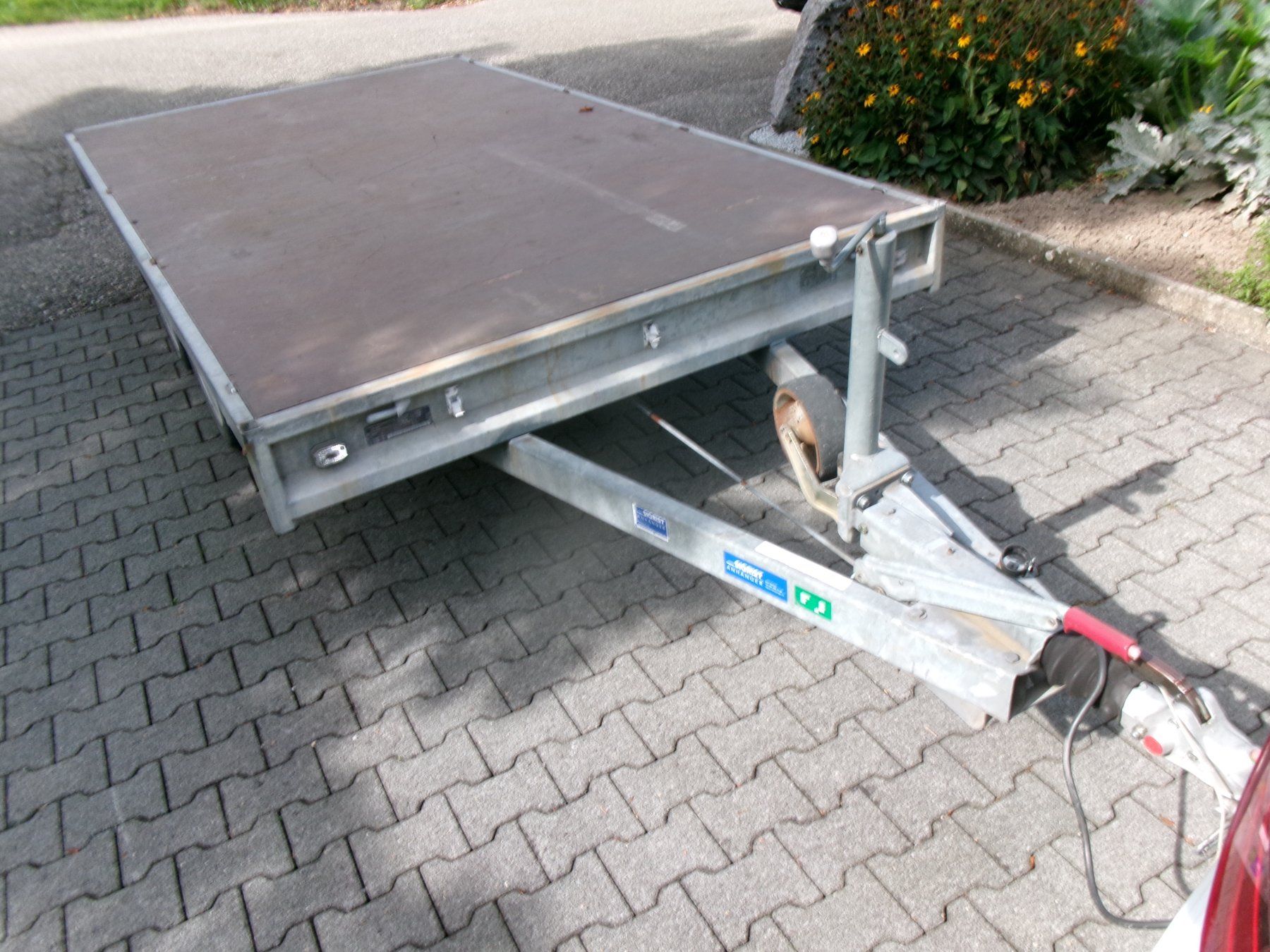 Anhänger: 3 To Hochlader Brücke Autotransportrer – Gebraucht aus Muhen von Bschaf
