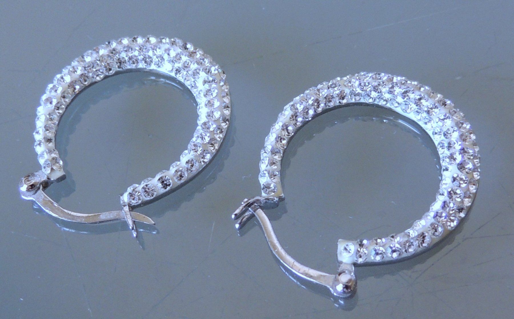 Ohrringe & -stecker: Silber 925 Creolen Ohrringe 22 mm – Gebraucht aus Waldenburg von schaller707 2
