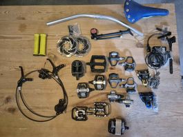 Fahrradteile : Lenker, Sattel, Pedale, Bremsen etc.