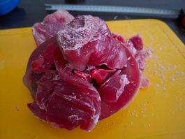 Kerzenwachs rot, ca. 1 kg