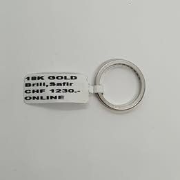 Anelli: Echt 18K Gold - Diamant, Saphir Ring – Usato da Luzern venduto da Luzern-Goldhaus 1
