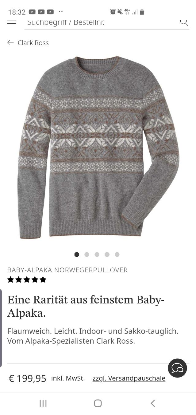 Maglioni & Felpe: Clarc Ross, Pullover, Baby Alpaca, M, Neuwertig – Nuovo (secondo la descrizione) da Winterthur venduto da Sjull 7