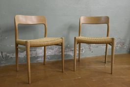 Dänische Stühle Model 75 von Niels O. Møller