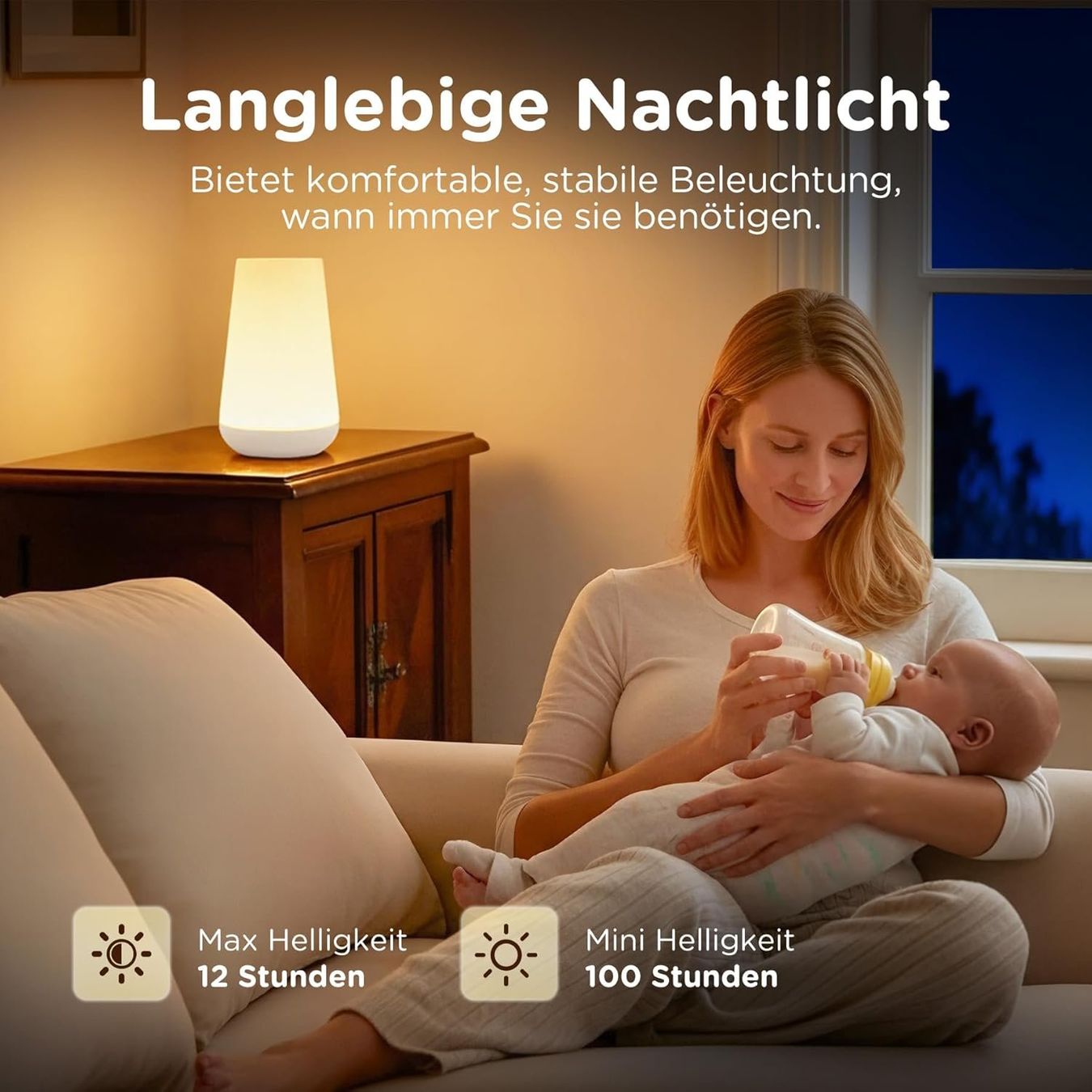 Lampen: 2x LED Nachtlicht Touch dimmbar mit Akku – Neu und originalverpackt aus Nuglar von SmartLiving24 3