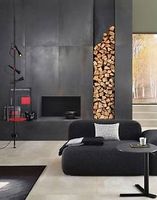 grosse Feinsteinzeugplatte 120x260 Metall Optik schwarz