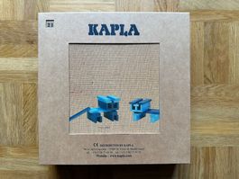 Kapla Holzbausteine Set Blau mit Buch NEU
