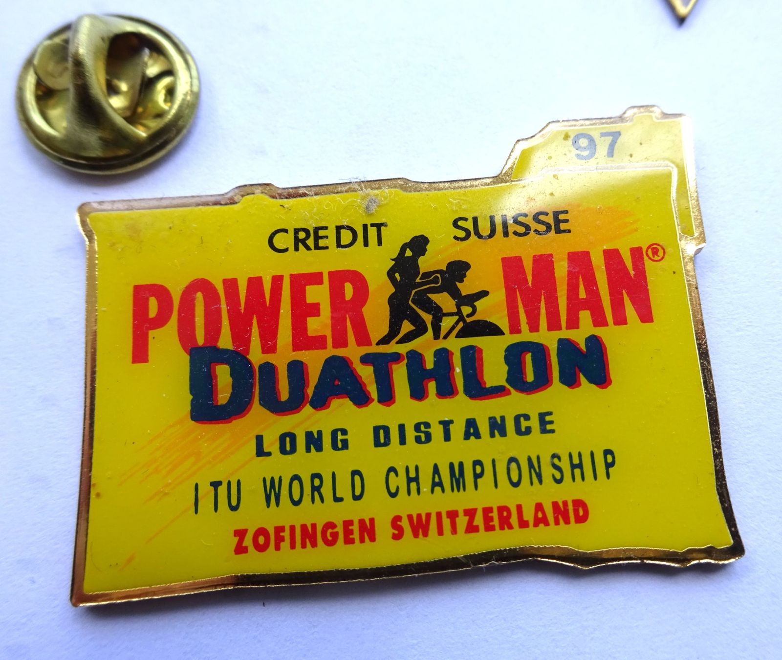 Placchette & Badge: Pin POWER MAN Duathlon  Zofingen – Usato da Utzenstorf venduto da BUtter81