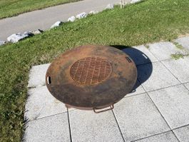 Feuerschale rostig mit Rost 85cm