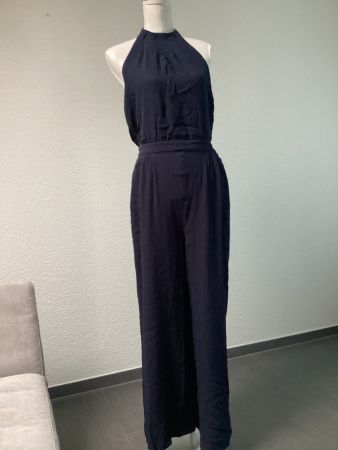 MANGO Damen Overall /Jumpsuit dunkelblau Gr. L edel & schön