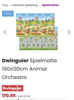 Dwinguler Spielmatte 190x130cm Dinos Sport beidseitig