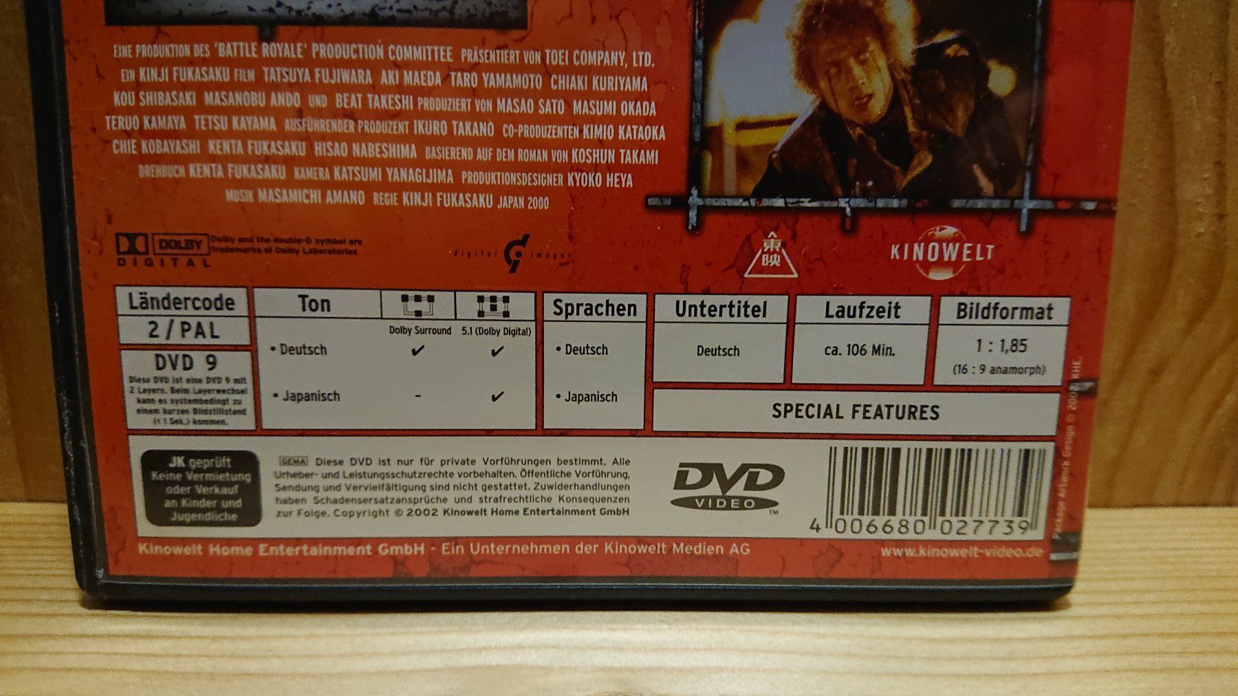 Tutti i DVDs: BATTLE ROYALE nur einer kann überleben DVD – Usato da Wilderswil venduto da Exebub 2