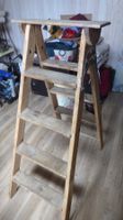 Antike Holzleiter Höhe 120