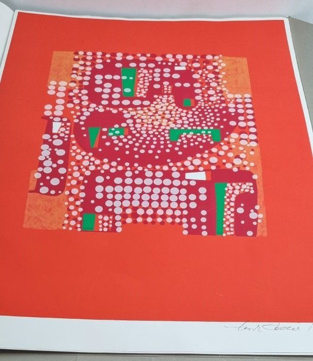 Grafiken & Lithographien: Erich Keller 7 FArb Serigraphien von 1971 – Gebraucht aus Flums von Flumsantik 2
