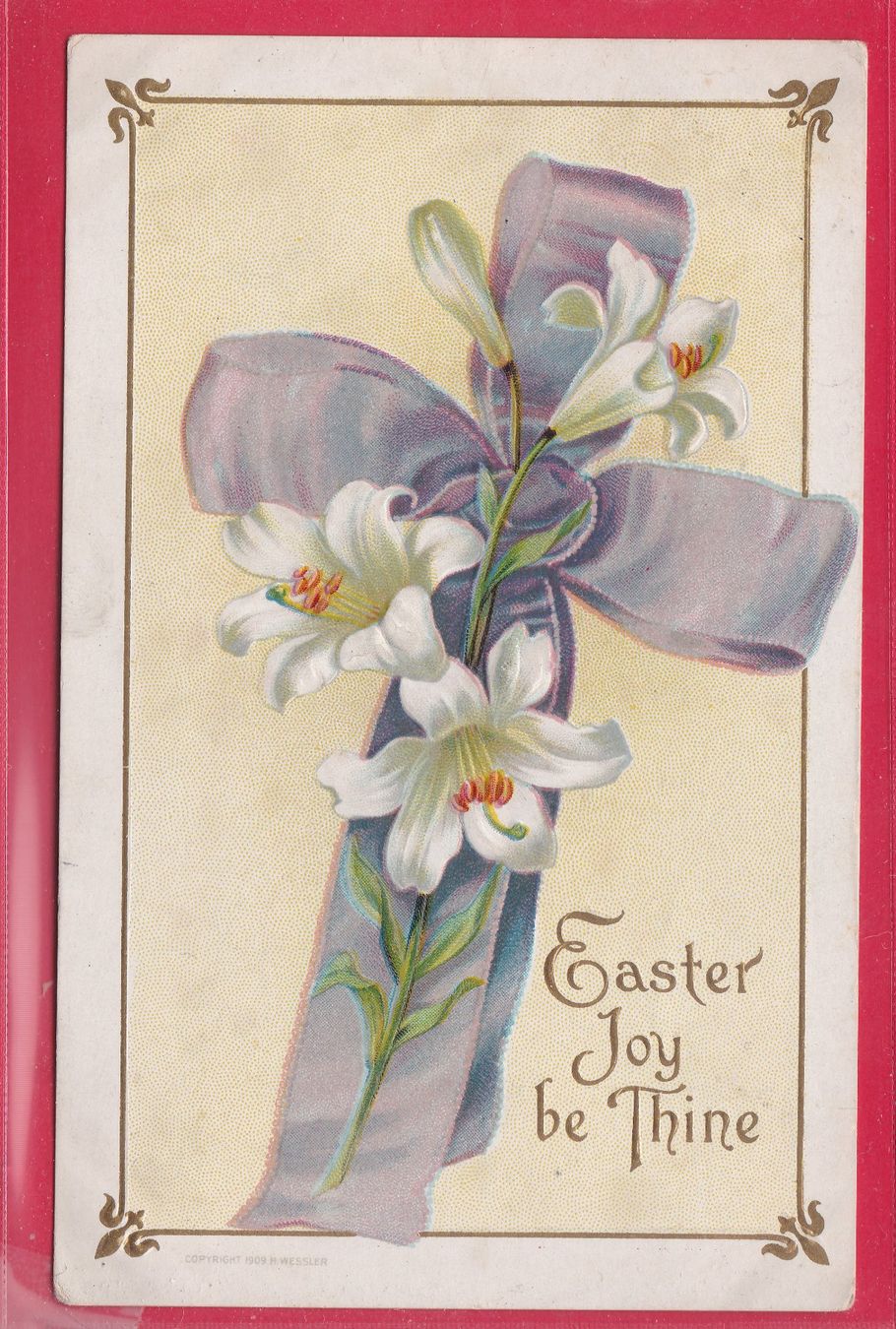 Cartoline postali: PRÄGEKARTE, EASTER JOY BE THINE – Usato da Oberrieden venduto da Gebirgsstelze