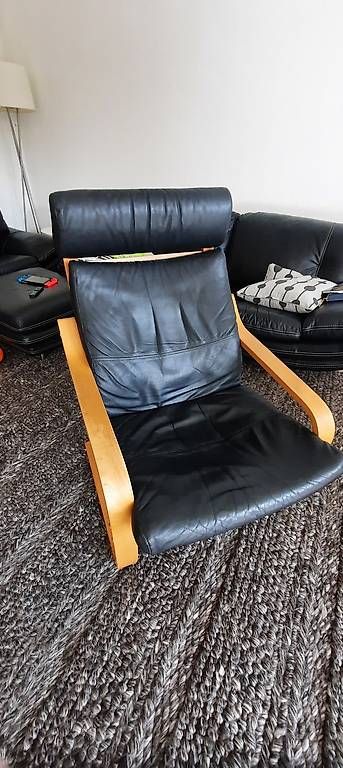 Ikea Poltrone: Schwingsessel Poeng Leder – Usato da Maur venduto da chr_kbm7
