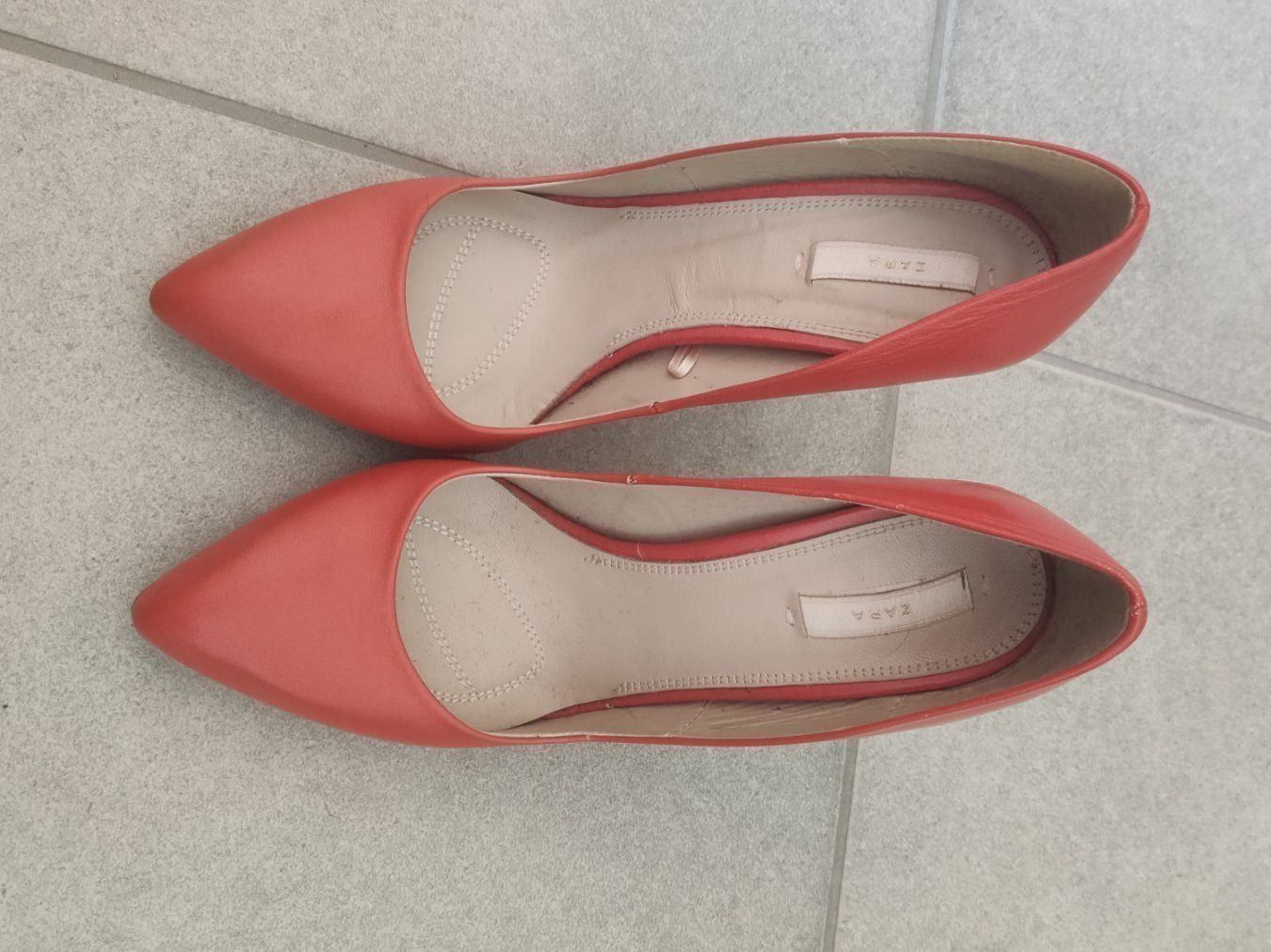 Zara orange pump shoes size 37 (Gebraucht) in Walchwil für CHF 30