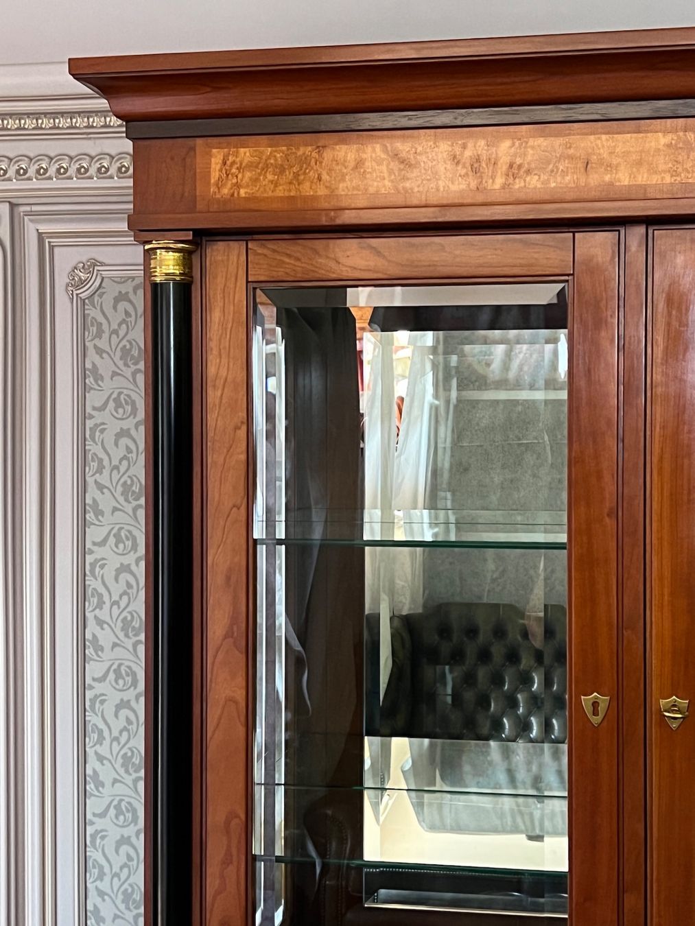 Vetrine: Biedermeier Vitrine Selva Schrank Kirschbaum Stilmöbel – Usato da Gemünden venduto da GEUENWALD 7