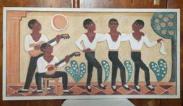 Peter Fels Relief Fresque 1974 Danse grecque