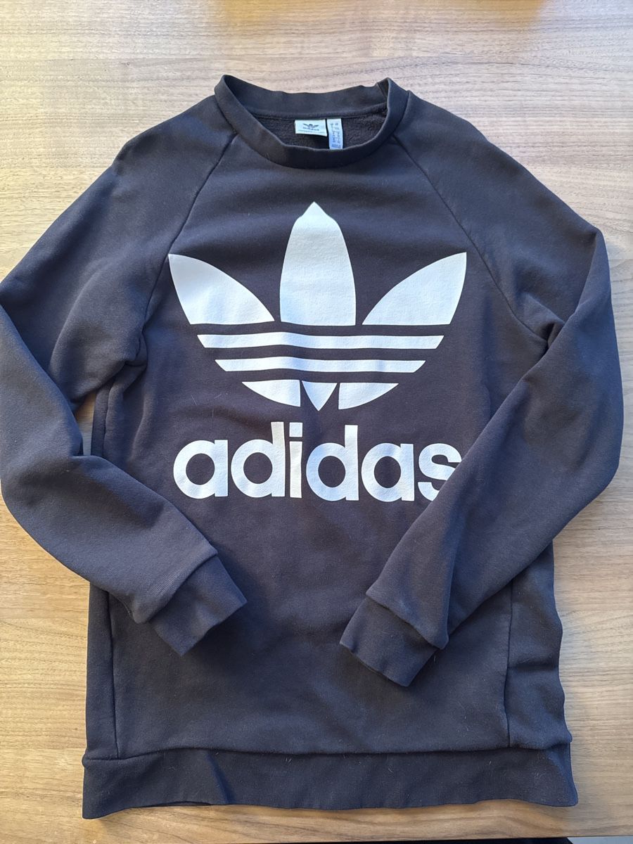Adidas Maglioni & Felpe: Adidas Sweater Black with White Logo – Usato da Winterthur venduto da Emma0312