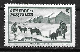 St. Pierre und Miquelon 1938: Hundegespann