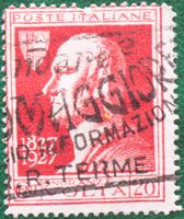 Italien 20 Lire rot "Terme" Briefmarke
