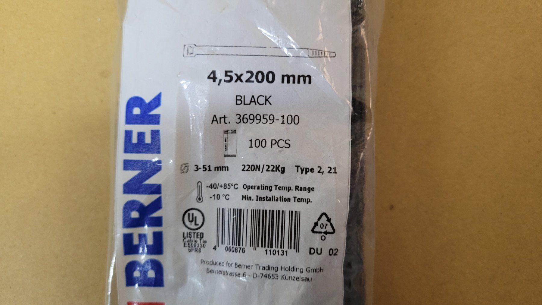 Tutti gli attrezzi: Berner 4,5x200mm – Nuovo e nell'imballaggio originale da Bionnens venduto da Meg011 1