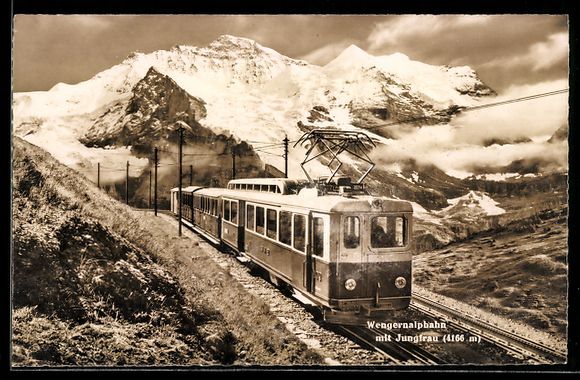 Ansichtskarten: Jungfraujoch, Wengernalpbahn mit Jungfra – Gebraucht aus Berlin von bartko-reher