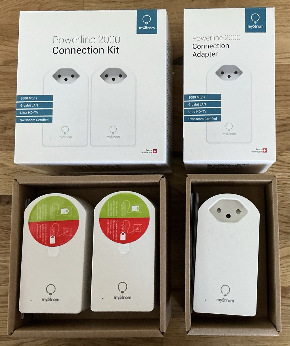myStrom Unità & Adattatore: Powerline 2000 Connection Kit und Connection Adapter! – Nuovo (secondo la descrizione) da Kloten venduto da Kloetip