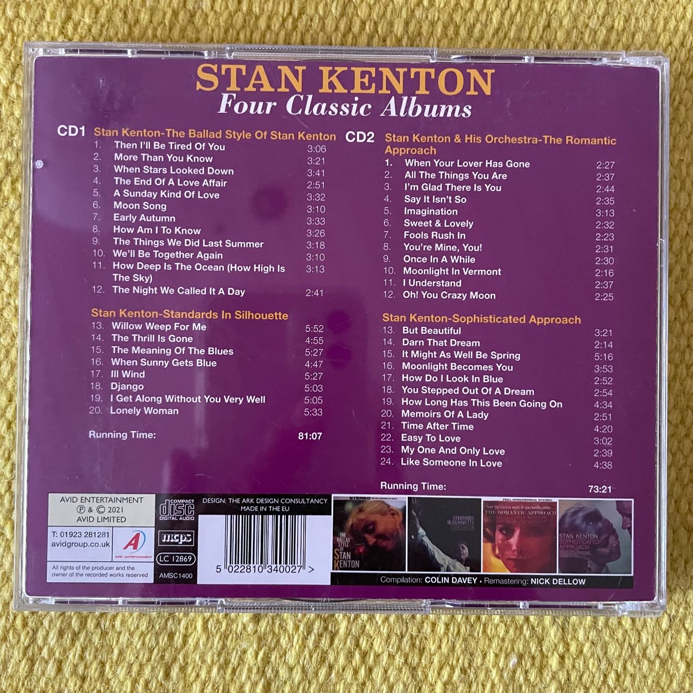 CD: STAN KENTON-2CD FOUR CLASSIC ALBUMS – Usato da Rorschacherberg venduto da CD-Roli 1